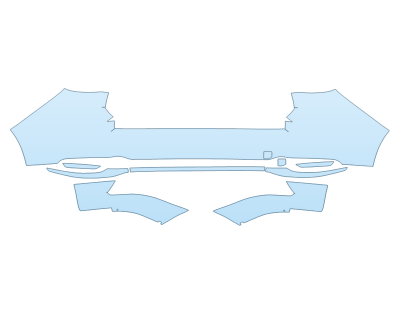 PAINT PROTECTION KIT - 2023 MAZDA CX-90 3.3 TURBO SELECT REAR BUMPER - PRECUT PPF CLEAR BRA WRAP