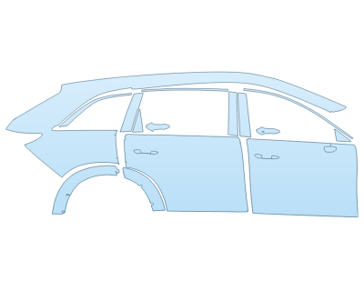 PAINT PROTECTION KIT - 2023 MAZDA CX-90 S PREMIUM PASSENGER SIDE - PRECUT PPF CLEAR BRA WRAP
