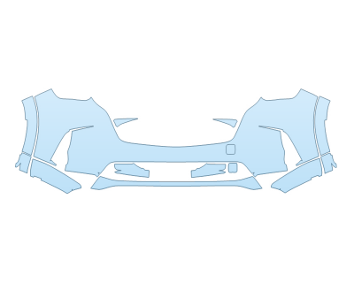 PAINT PROTECTION KIT - 2023 MAZDA CX-90 S PREMIUM PLUS BUMPER - PRECUT PPF CLEAR BRA WRAP