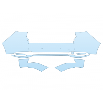 Precut PPF Kit – Clear Bra Paint Protection Film PAINT PROTECTION KIT - 2023 MAZDA CX-90 S PREMIUM PLUS REAR BUMPER WITH SENSORS - PRECUT PPF CLEAR BRA WRAP