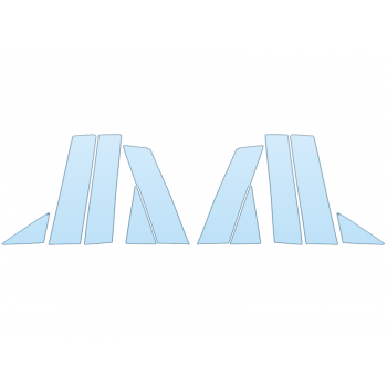 PAINT PROTECTION KIT - 2023 MAZDA CX-90 S PREMIUM PLUS B PILLARS - PRECUT PPF CLEAR BRA WRAP