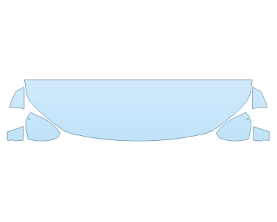 PAINT PROTECTION KIT - 2023 MAZDA MAZDA3 HATCH 2.5 TURBO HOOD FENDERS MIRRORS 18 INCH (WRAPPED EDGES) - PRECUT PPF CLEAR BRA WRAP