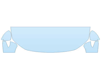 PAINT PROTECTION KIT - 2023 MAZDA MAZDA3 HATCH 2.5 TURBO PREMIUM PLUS HOOD FENDERS MIRRORS 24 INCH (WRAPPED EDGES) - PRECUT PPF CLEAR BRA WRAP