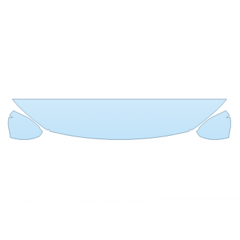 PAINT PROTECTION KIT - 2023 MAZDA MAZDA3 SEDAN GS HOOD FENDERS MIRRORS 12 INCH (WRAPPED EDGES) - PRECUT PPF CLEAR BRA WRAP