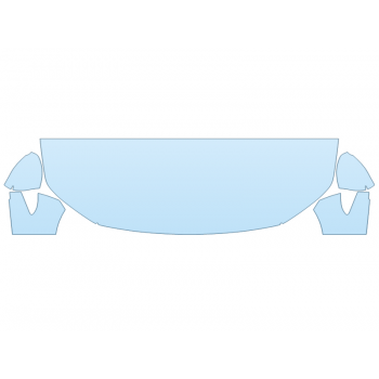 PAINT PROTECTION KIT - 2023 MAZDA MAZDA3 SEDAN GS HOOD FENDERS MIRRORS 24 INCH (WRAPPED EDGES) - PRECUT PPF CLEAR BRA WRAP
