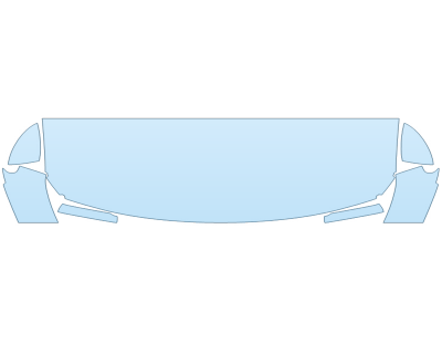 2025 MAZDA MX-30 GT HOOD FENDERS MIRRORS 24 INCH (WRAPPED EDGES) - PRECUT PPF CLEAR BRA WRAP