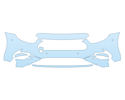 PAINT PROTECTION KIT - 2023 MERCEDES E-CLASS SEDAN 350 BUMPER WITH SENSORS - PRECUT PPF CLEAR BRA WRAP