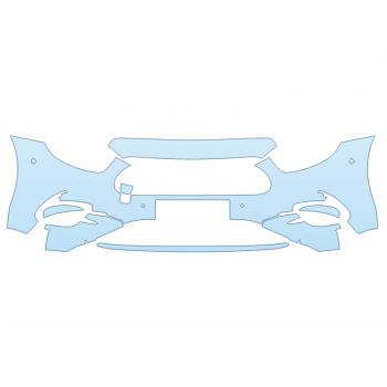 PAINT PROTECTION KIT - 2023 MERCEDES E-CLASS SEDAN 350 BUMPER WITH SENSORS PLATE CUT OUT - PRECUT PPF CLEAR BRA WRAP