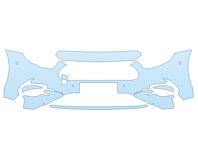 PAINT PROTECTION KIT - 2023 MERCEDES E-CLASS SEDAN 350 BUMPER WITH SENSORS PLATE CUT OUT - PRECUT PPF CLEAR BRA WRAP