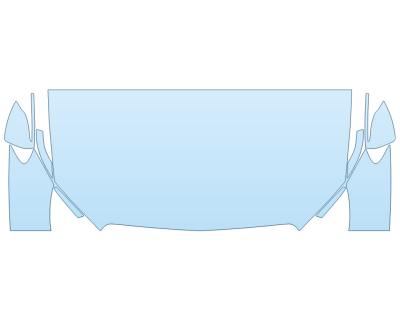 PAINT PROTECTION KIT - 2023 MERCEDES E-CLASS SEDAN 350 HOOD FENDERS MIRRORS 30 IN(WRAPPED EDGES) - PRECUT PPF CLEAR BRA WRAP