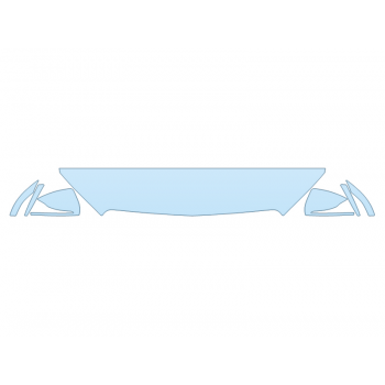 PAINT PROTECTION KIT - 2023 MERCEDES E-CLASS SEDAN 350 HM 12 INCH (WRAPPED EDGES) - PRECUT PPF CLEAR BRA WRAP