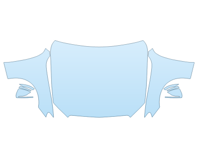 PAINT PROTECTION KIT - 2023 MERCEDES E-CLASS SEDAN 350 FULL HOOD FENDERS MIRRORS(WRAPPED EDGES) - PRECUT PPF CLEAR BRA WRAP