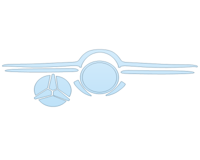 PAINT PROTECTION KIT - 2023 MERCEDES E-CLASS SEDAN 350 GRILL - PRECUT PPF CLEAR BRA WRAP