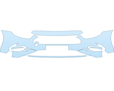 PAINT PROTECTION KIT - 2023 MERCEDES E-CLASS SEDAN 450 BUMPER PLATE CUT OUT - PRECUT PPF CLEAR BRA WRAP