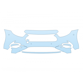 Precut PPF Kit – Clear Bra Paint Protection Film PAINT PROTECTION KIT - 2023 MERCEDES E-CLASS SEDAN 450 BUMPER WITH SENSORS - PRECUT PPF CLEAR BRA WRAP