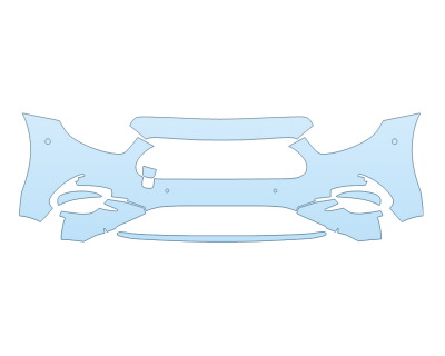 PAINT PROTECTION KIT - 2023 MERCEDES E-CLASS SEDAN 450 BUMPER WITH SENSORS - PRECUT PPF CLEAR BRA WRAP