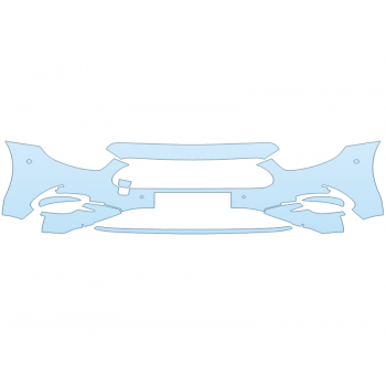 PAINT PROTECTION KIT - 2023 MERCEDES E-CLASS SEDAN 450 BUMPER WITH SENSORS PLATE CUT OUT - PRECUT PPF CLEAR BRA WRAP