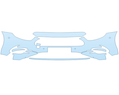 PAINT PROTECTION KIT - 2023 MERCEDES E-CLASS SEDAN 450 BUMPER WITH SENSORS PLATE CUT OUT - PRECUT PPF CLEAR BRA WRAP