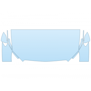 PAINT PROTECTION KIT - 2023 MERCEDES E-CLASS SEDAN 450 HOOD FENDERS MIRRORS 30 IN(WRAPPED EDGES) - PRECUT PPF CLEAR BRA WRAP