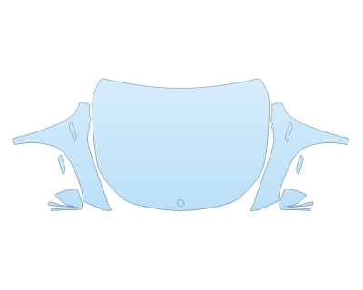 PAINT PROTECTION KIT - 2023 MERCEDES EQB CLASS 250+ FULL HOOD FENDERS MIRRORS(WRAPPED EDGES) - PRECUT PPF CLEAR BRA WRAP