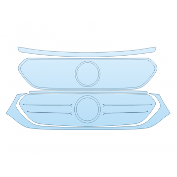 PAINT PROTECTION KIT - 2023 MERCEDES EQB CLASS 250+ GRILL - PRECUT PPF CLEAR BRA WRAP