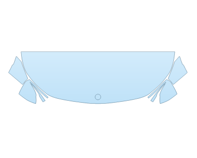 PAINT PROTECTION KIT - 2023 MERCEDES EQB CLASS 300 4MATIC HOOD FENDERS MIRRORS 24 INCH (WRAPPED EDGES) - PRECUT PPF CLEAR BRA WRAP