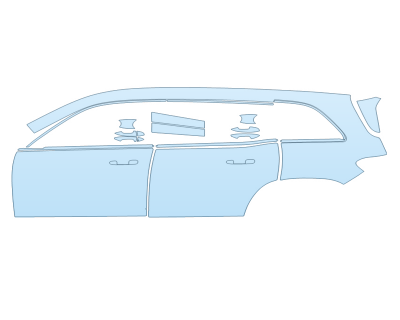 PAINT PROTECTION KIT - 2023 MERCEDES EQB CLASS 300 4MATIC DRIVER SIDE - PRECUT PPF CLEAR BRA WRAP