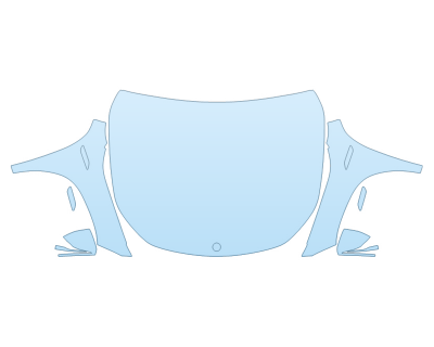 PAINT PROTECTION KIT - 2023 MERCEDES EQB CLASS 300 4MATIC FULL HOOD FENDERS MIRRORS(WRAPPED EDGES) - PRECUT PPF CLEAR BRA WRAP