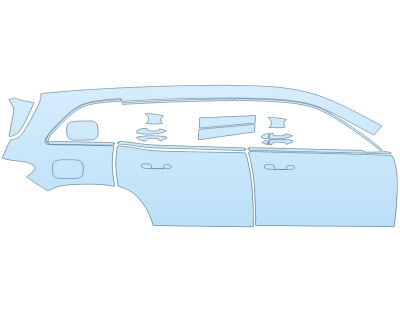PAINT PROTECTION KIT - 2023 MERCEDES EQB CLASS 300 4MATIC PASSENGER SIDE - PRECUT PPF CLEAR BRA WRAP