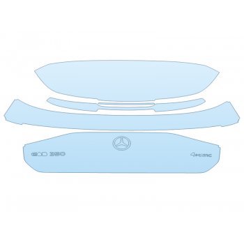 PAINT PROTECTION KIT - 2023 MERCEDES EQB CLASS 300 4MATIC REAR HATCH WITH 350 EMBLEM - PRECUT PPF CLEAR BRA WRAP
