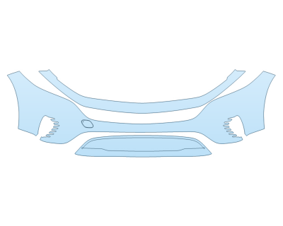 PAINT PROTECTION KIT - 2023 MERCEDES EQB CLASS 350 4MATIC BUMPER - PRECUT PPF CLEAR BRA WRAP
