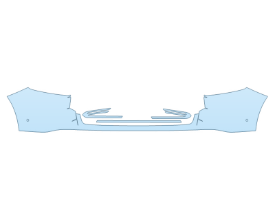 PAINT PROTECTION KIT - 2023 MERCEDES EQB CLASS 350 4MATIC REAR BUMPER WITH SENSORS - PRECUT PPF CLEAR BRA WRAP