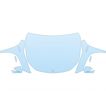 PAINT PROTECTION KIT - 2023 MERCEDES EQB CLASS 350 4MATIC FULL HOOD FENDERS MIRRORS(WRAPPED EDGES) - PRECUT PPF CLEAR BRA WRAP