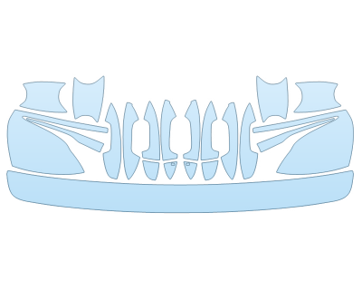 PAINT PROTECTION KIT - 2023 MERCEDES EQB CLASS 350 4MATIC LUGGAGE AREA MIRRORS DOOR CUPS - PRECUT PPF CLEAR BRA WRAP
