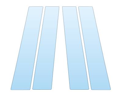 PAINT PROTECTION KIT - 2023 MERCEDES EQB CLASS 350 4MATIC B PILLARS - PRECUT PPF CLEAR BRA WRAP