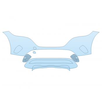 PAINT PROTECTION KIT - 2023 MERCEDES EQE-CLASS 350 SUV BUMPER - PRECUT PPF CLEAR BRA WRAP