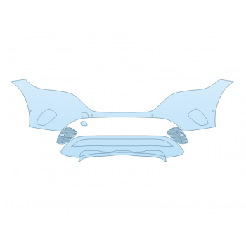 PAINT PROTECTION KIT - 2023 MERCEDES EQE-CLASS 350 SUV BUMPER WITH SENSORS - PRECUT PPF CLEAR BRA WRAP