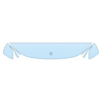 PAINT PROTECTION KIT - 2023 MERCEDES EQE-CLASS 350 SUV HOOD FENDERS MIRRORS 12 INCH (WRAPPED EDGES) - PRECUT PPF CLEAR BRA WRAP