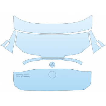 PAINT PROTECTION KIT - 2023 MERCEDES EQE-CLASS 350 SUV TRUNK WITH 350 BADGE - PRECUT PPF CLEAR BRA WRAP