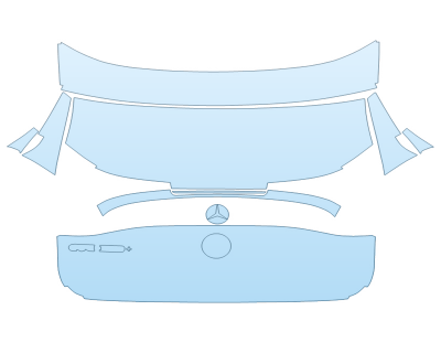 Precut PPF Kit – Clear Bra Paint Protection Film PAINT PROTECTION KIT - 2023 MERCEDES EQE-CLASS 350 SUV TRUNK WITH 350+ BADGE - PRECUT PPF CLEAR BRA WRAP