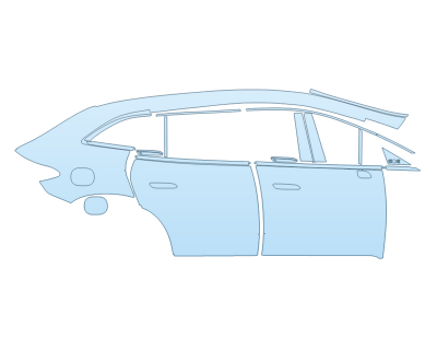 PAINT PROTECTION KIT - 2023 MERCEDES EQE-CLASS 350+ SUV PASSENGER SIDE - PRECUT PPF CLEAR BRA WRAP