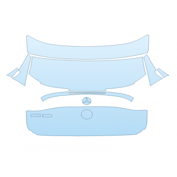 PAINT PROTECTION KIT - 2023 MERCEDES EQE-CLASS 350+ SUV TRUNK WITH 350 BADGE - PRECUT PPF CLEAR BRA WRAP