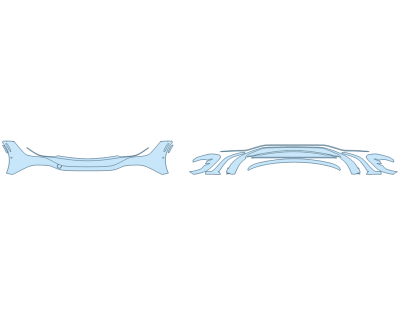 2023 MERCEDES EQE-CLASS AMG SEDAN BUMPER (MULTI PIECE)WITH SENSORS