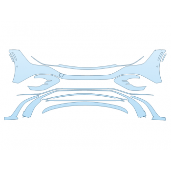 2023 MERCEDES EQE-CLASS AMG SEDAN BUMPER WITH SENSORS