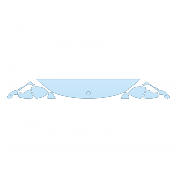 PAINT PROTECTION KIT - 2023 MERCEDES EQE-CLASS AMG SEDAN HOOD FENDERS MIRRORS 12 INCH (WRAPPED EDGES) - PRECUT PPF CLEAR BRA WRAP