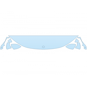 PAINT PROTECTION KIT - 2023 MERCEDES EQE-CLASS AMG SEDAN HOOD FENDERS MIRRORS 18 INCH (WRAPPED EDGES) - PRECUT PPF CLEAR BRA WRAP
