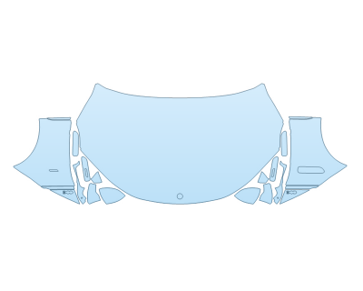 2023 MERCEDES EQE-CLASS AMG SEDAN FULL HOOD FENDERS MIRRORS(WRAPPED EDGES)