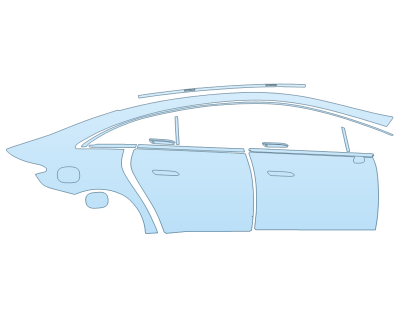 PAINT PROTECTION KIT - 2023 MERCEDES EQE-CLASS AMG SEDAN PASSENGER SIDE - PRECUT PPF CLEAR BRA WRAP