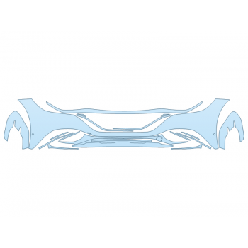 PAINT PROTECTION KIT - 2023 MERCEDES EQE-CLASS AMG SUV BUMPER WITH SENSORS - PRECUT PPF CLEAR BRA WRAP