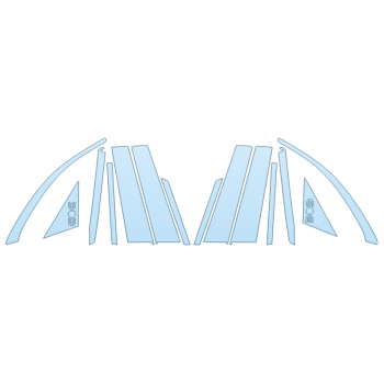 PAINT PROTECTION KIT - 2023 MERCEDES EQE-CLASS AMG SUV B PILLAR - PRECUT PPF CLEAR BRA WRAP